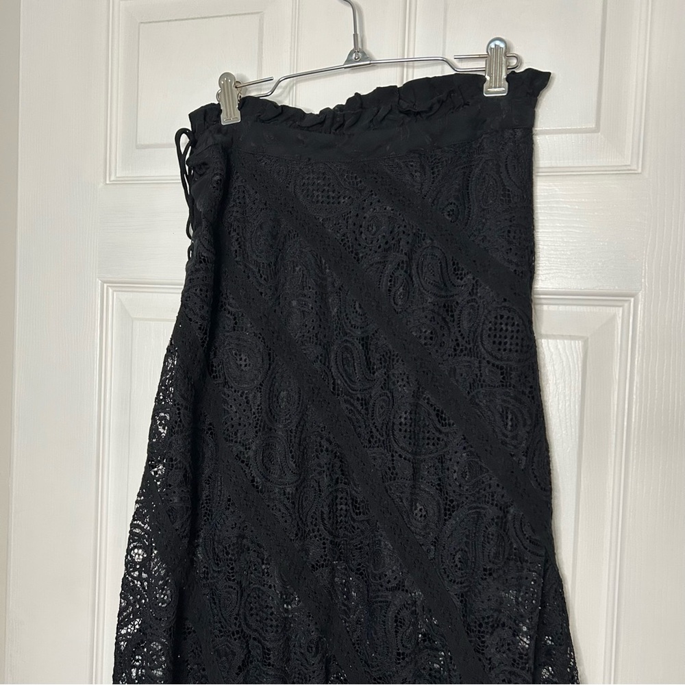 Free People For Love and Lemons Danielle Midi Skirt - Picture 9 of 12